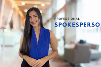 create a female spokesperson video in spanish