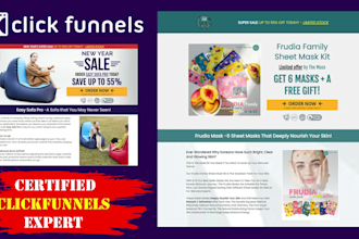 design converting sales funnels in clickfunnels, gohighlevel, kajabi