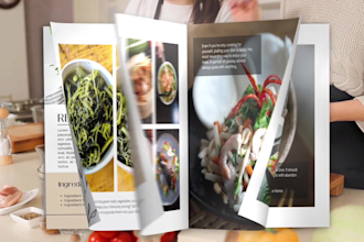 create a magazine or book promo 3d animated video