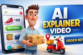 do ai animated explainer videos for startup, mobile apps, ecommerce brands