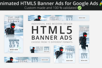 design animated HTML5 banner ads for google display ads