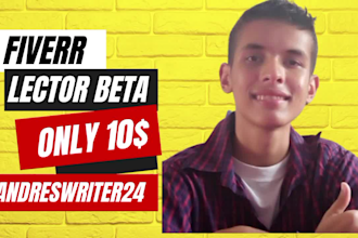 be your honest beta reader in english and spanish