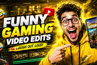edit funny gaming videos with free thumbnail