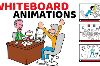 create whiteboard animated doodle explainer  video