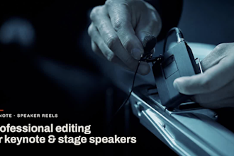 edit your keynote speaker demo reel to a professional broadcast standard