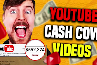 create crypto, finance cash cow youtube videos for automated cash cow channel