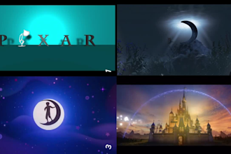 pixar disney and dreamworks style  intros and  animations