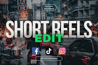 edit short reel for social media handles