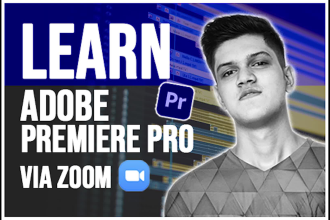 teach video editing in adobe premiere pro via zoom