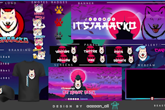 design ai powered animated overlays and pro stream pack twitch kick youtube
