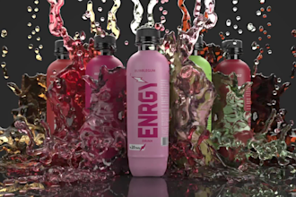 do 3d product animation 3d beverage animation 3d soda animation 3d bottle video