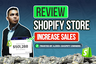 review and audit your shopify store for higher conversion