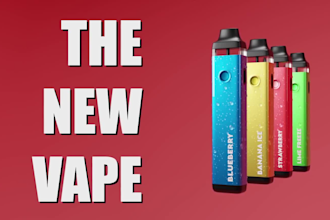 do 3d model, rig, texture and animate your vape product
