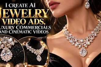 create ai jewelry video ads, luxury commercials and cinematic videos ai ads