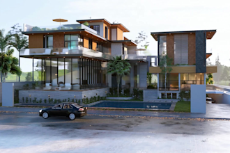 do 3d model and render exterior, interior, 3d floor plan