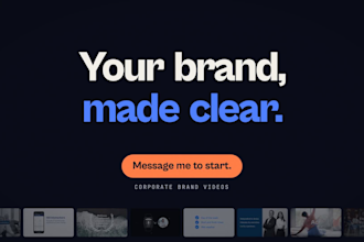 create a sleek, modern corporate or demo video