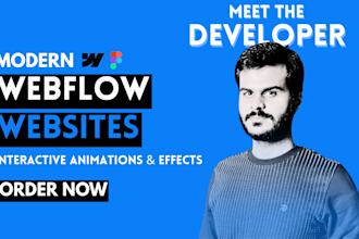 be webflow developer to develop killer webflow website, expert webflow animation