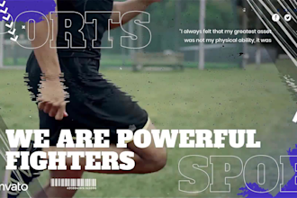 create football, skating and ice hockey sports promotional promo video