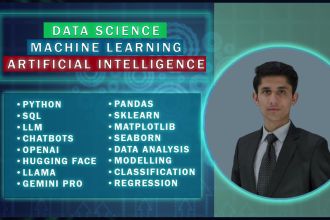 do data science, ml, generative ai, llm projects in python as a data scientist