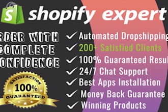 create shopify dropshipping store shopify website and single product store