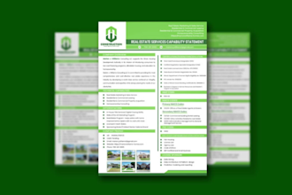 design an effective professional and creative capability statement