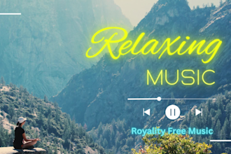 create mind relaxing music video for your youtube channel