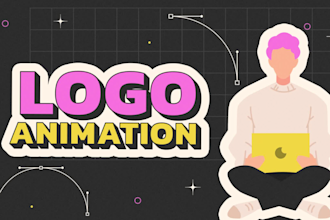 create a custom 2d logo animation and motion graphics