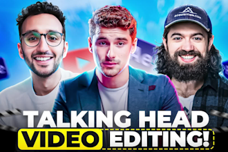do talking head video editing with motion graphics like iman ghazi, ali abdal