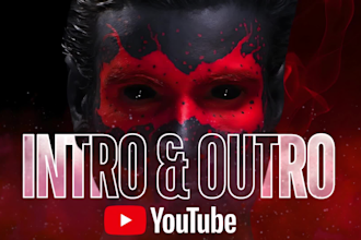 create youtube intro, outro, stomp, promo, trailer, typography video