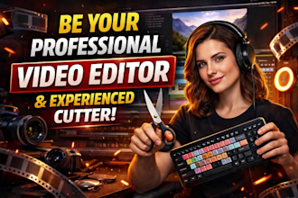 be your professional video editor and experienced cutter