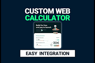 build a custom web calculator for your business