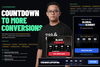 design animated html5 countdown banner ads for google ads