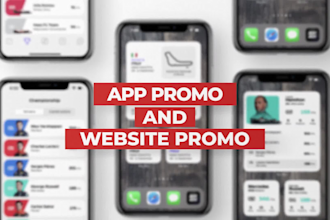 create an amazing website or app promo video