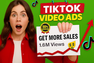 create tik tok dropshipping ads,tiktok video ads and short video ads