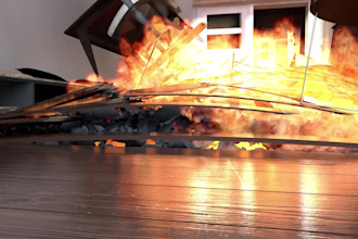 do vfx fire explosion effect, compositing particle, smoke effect, horror effect