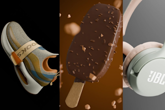 3d mockup or photorealistic rendering with product animation