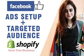 setup and optimize shopify facebook, instagram ads