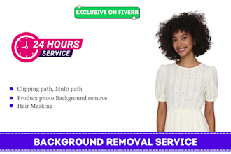 do background removal clipping path and ecommerce product photo editing