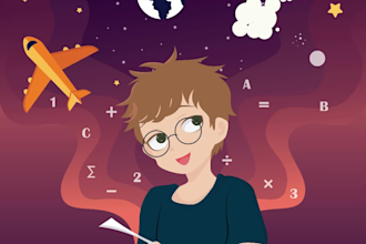 create flat vector illustration for you character or children book