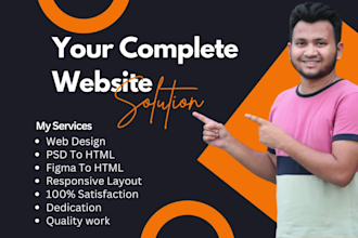 convert psd ,xd,figma, pdf or sketch to HTML bootstrap5 responsive website