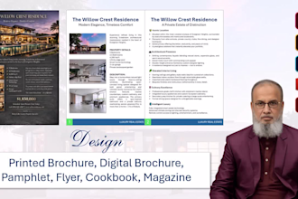 design brochures, pamphlets, flyers and PDF