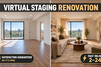 do virtual staging and property listing photos and videos