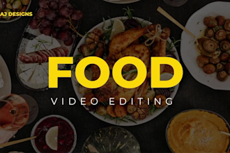 do food reels video editing for restaurant tiktok instagram
