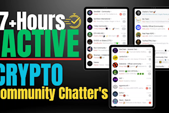 manage a crypto chatters team to grow your project