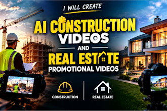 create ai construction videos and real estate promotional videos