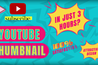 create eye catchy youtube thumbnails superfast