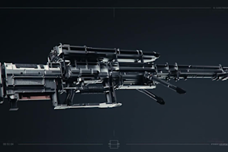 create realistic 3d gun models and renders for game, cinematic or industrial use