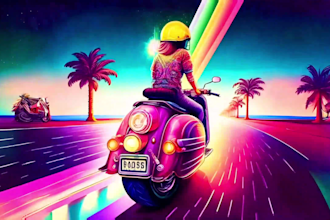 produce stunning psychedelic ai music video