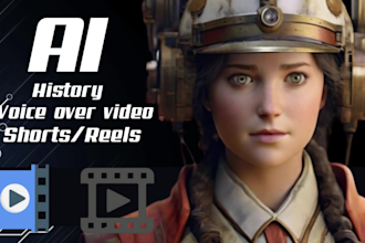 create ai history shorts and art video with subtitles