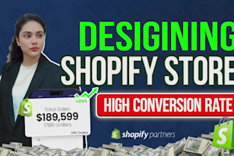 build automated shopify store, dropshipping store, or shopify website